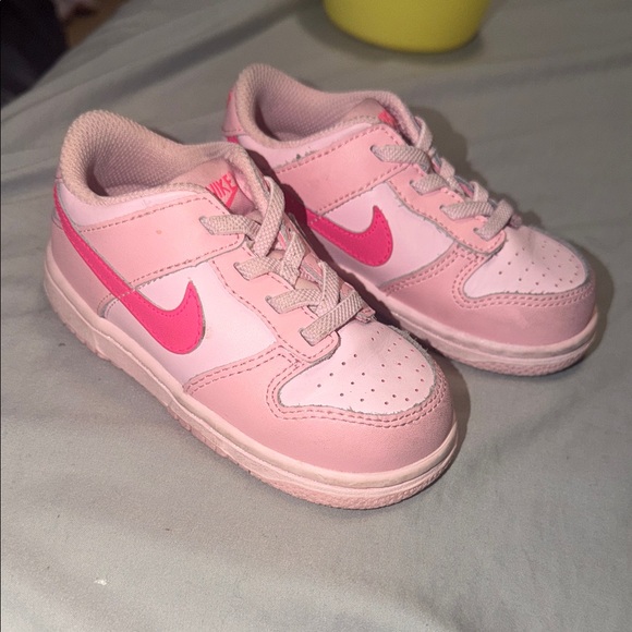 Nike Other - Nike Kids Light Pink and Hot Pink Sneakers 8C